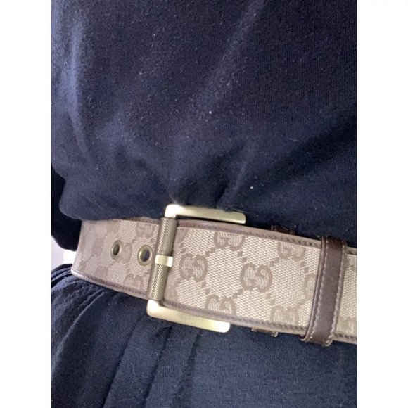 GUCCI GG MONOGRAM BELT~UNISEX - Picture 1 of 10
